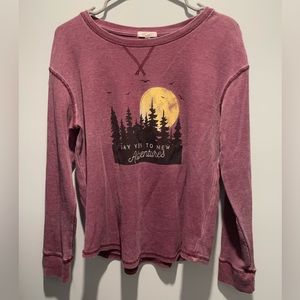 Maurices Red Adventure Top - Size M